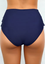 Load image into Gallery viewer, Women Layered Ruffle High-Waist Bikini Bottom
